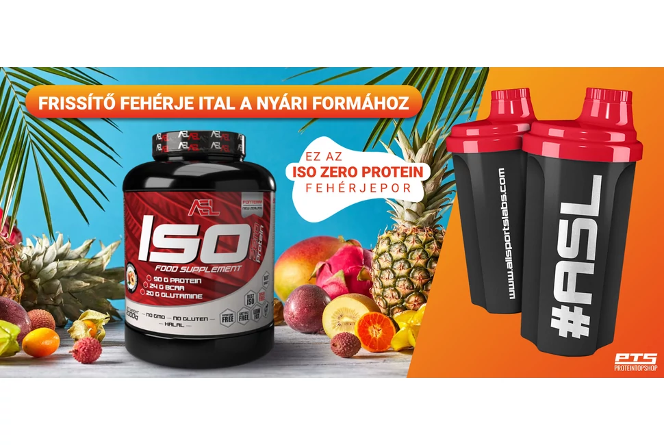 Frissítő fehérje ital a nyári formához: Ez az Iso Zero Protein fehérjepor